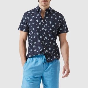 Havanera Men's Button Down  Shirt Havaner Men | Color: Blue | Size: XL